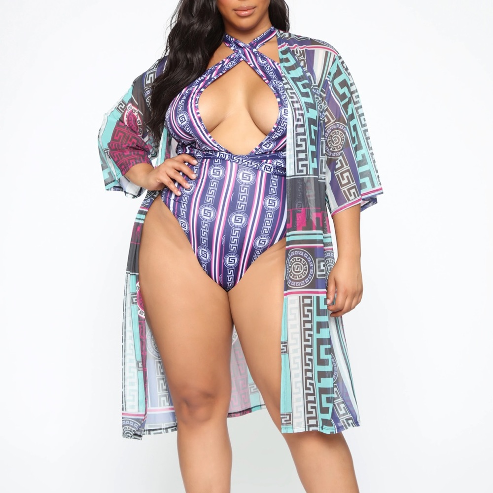 FashionNova Royalty Swimsuit & Cover Up